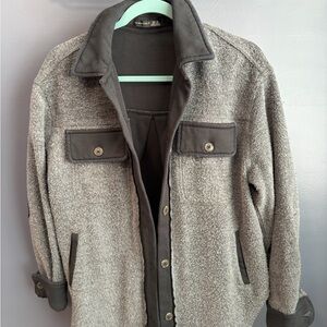 Black Tape Charcoal and Light Gray Shirt Jacket